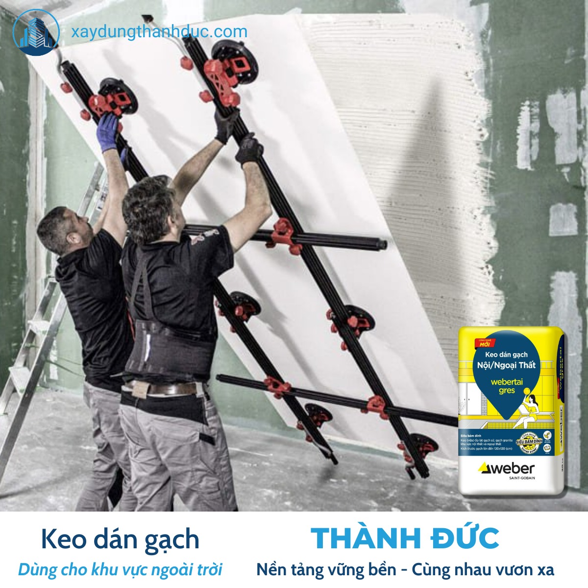 Keo Dán Gạch Webertai gres cho gạch khổ lớn